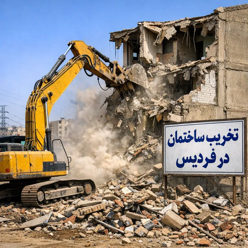 تخریب ساختمان در فردیس